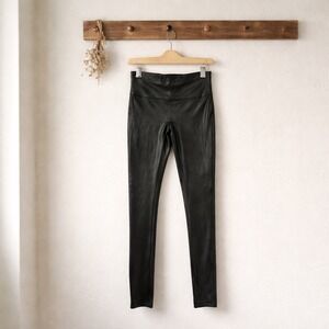 Spanx Faux Leather Leggings Black Small